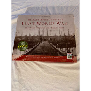 Imperial War Museum The Battlefields of WWI Coffee Table Book w/ DVD